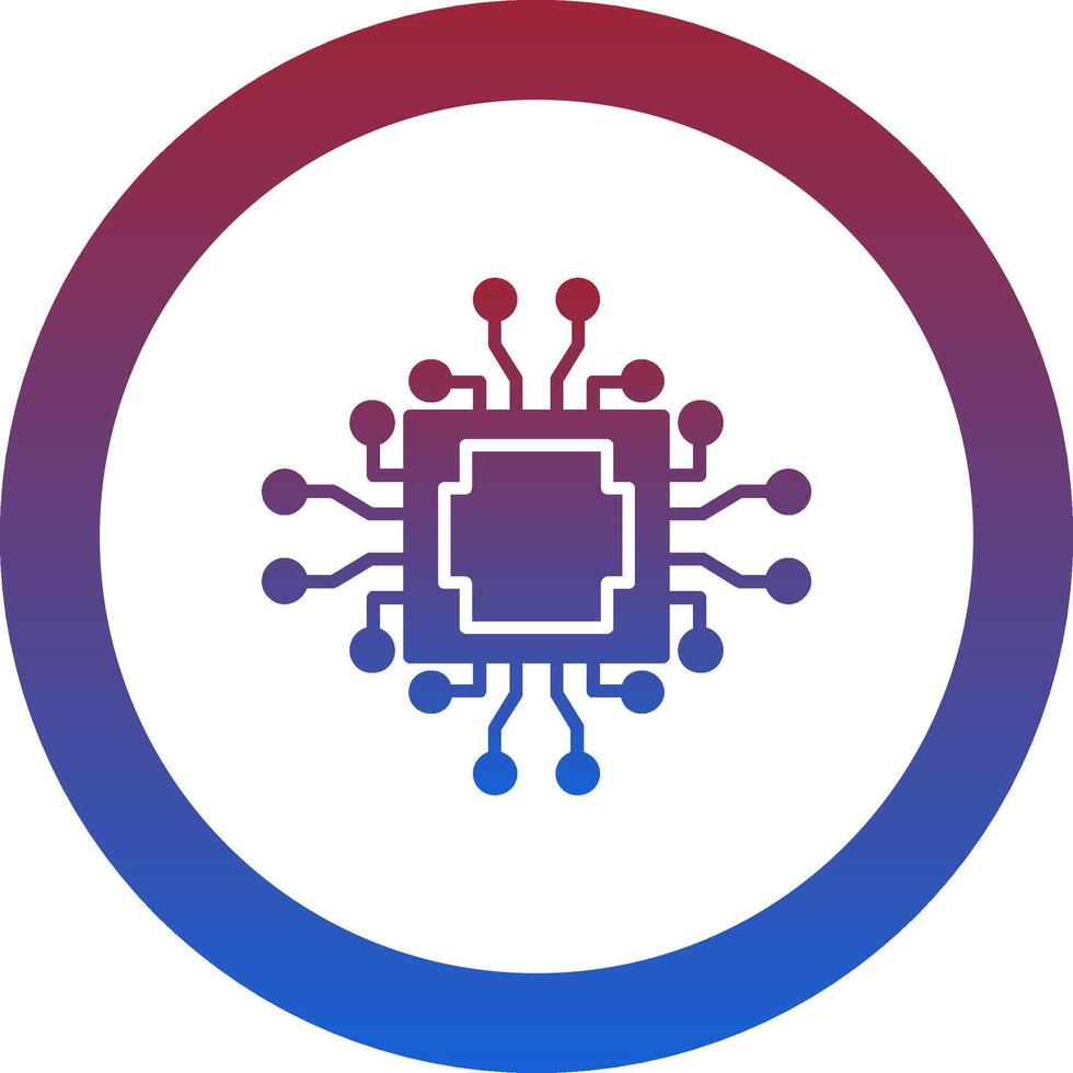 Cpu Icon Design Symbol vector