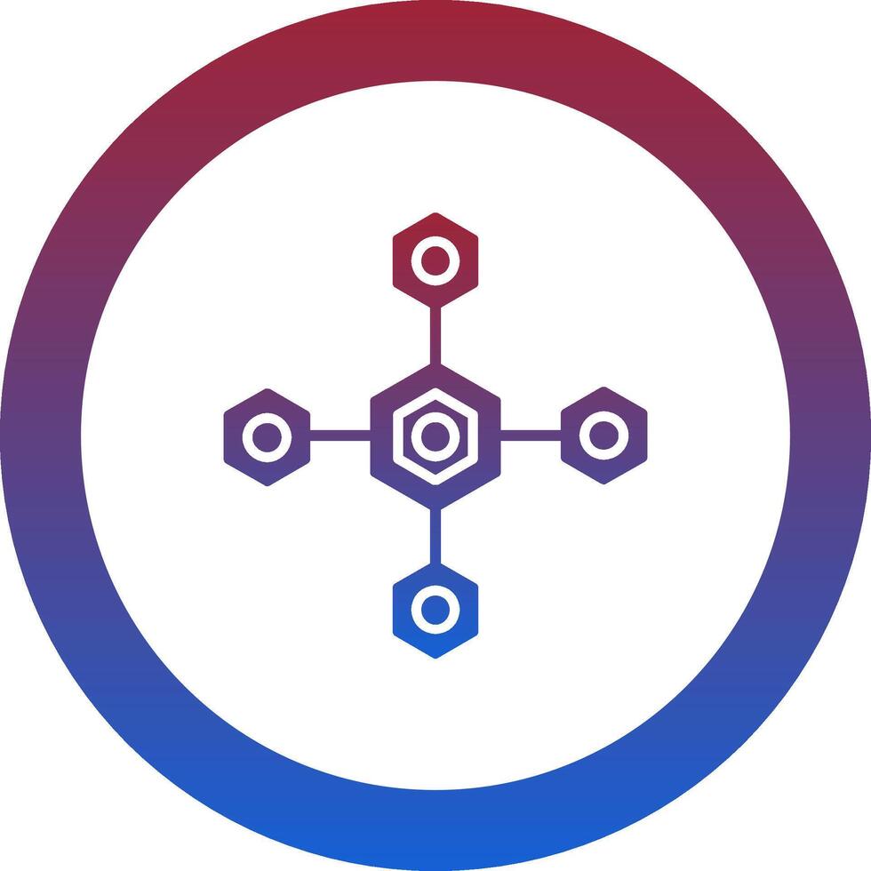 Biomolecular Icon Design Symbol vector