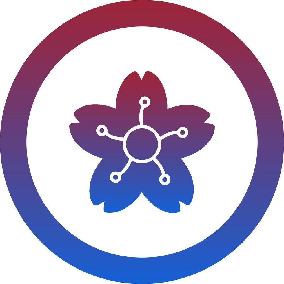 Cherry Blossom Icon Design Symbol vector