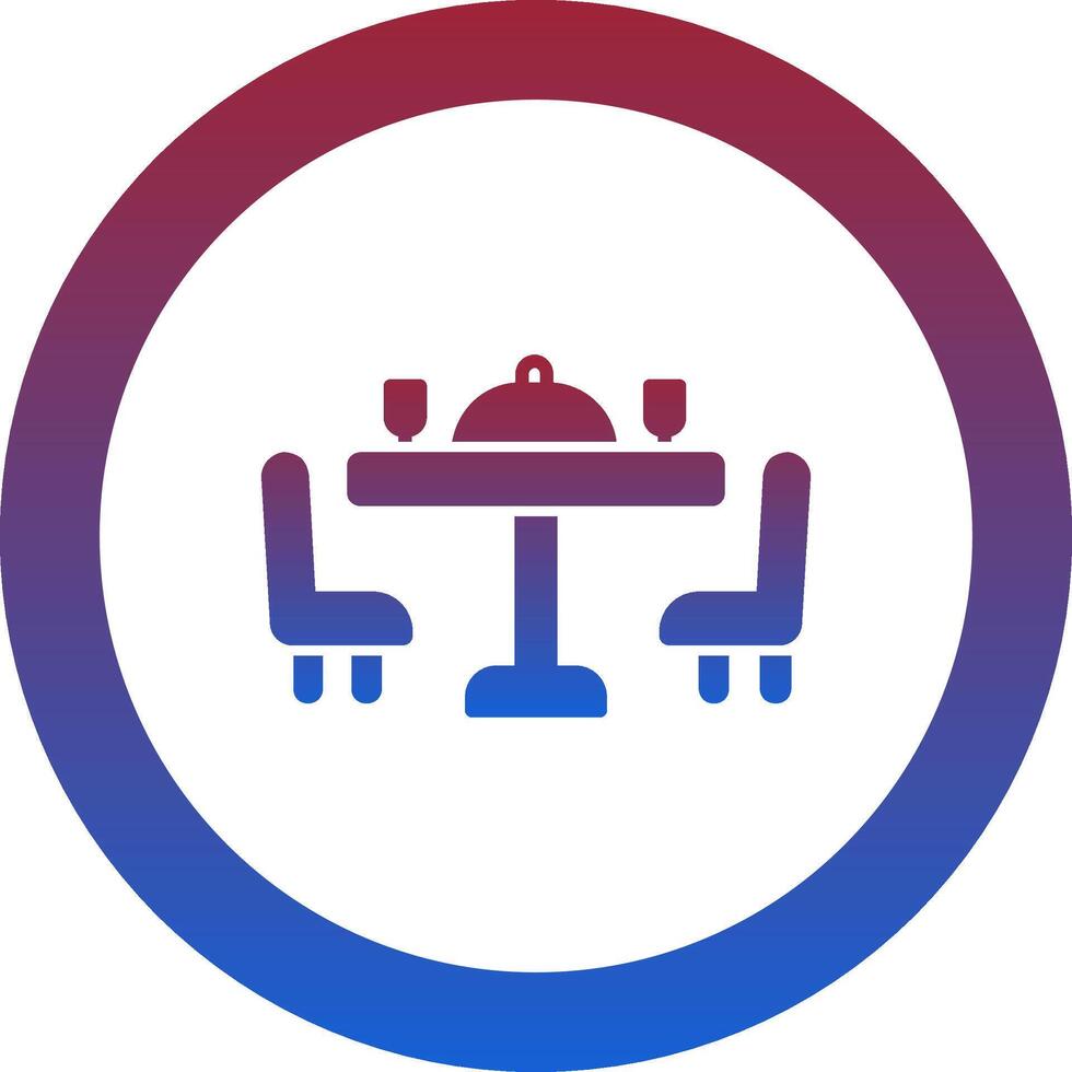 Dining Table Icon Design Symbol vector