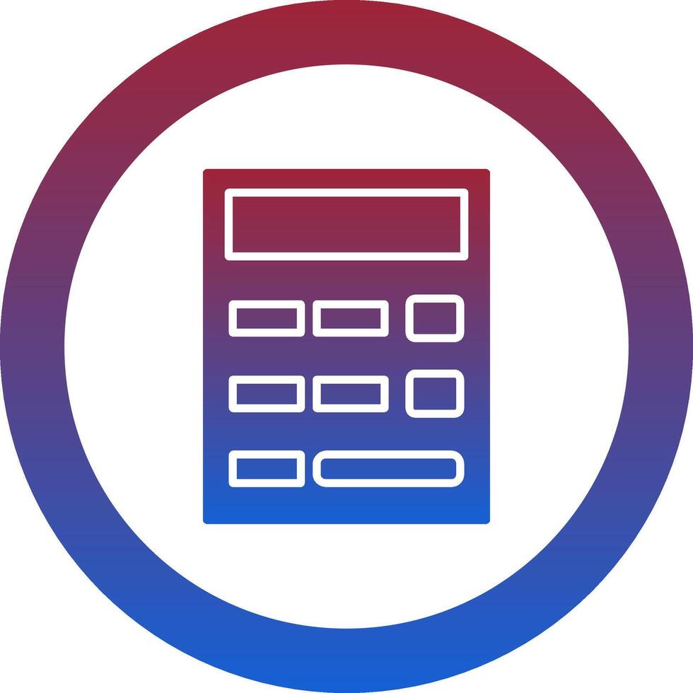 Calculator Icon Design Symbol vector