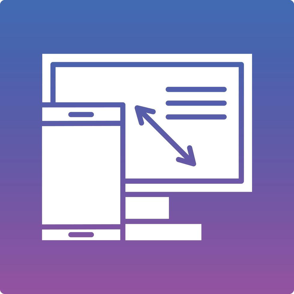 Responsive Design Illustration Icon vector