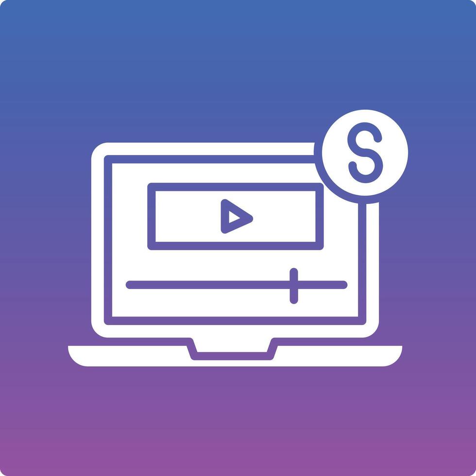 Paid Media Illustration Icon vector