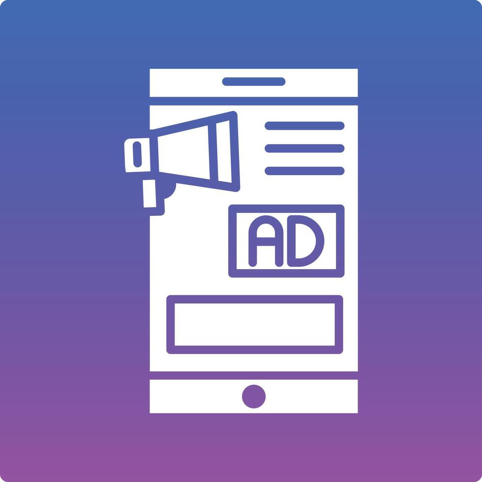 A phone with a megaphone on it vector