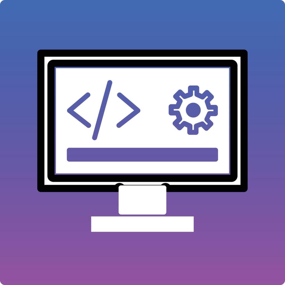 Software Development Illustration Icon vector