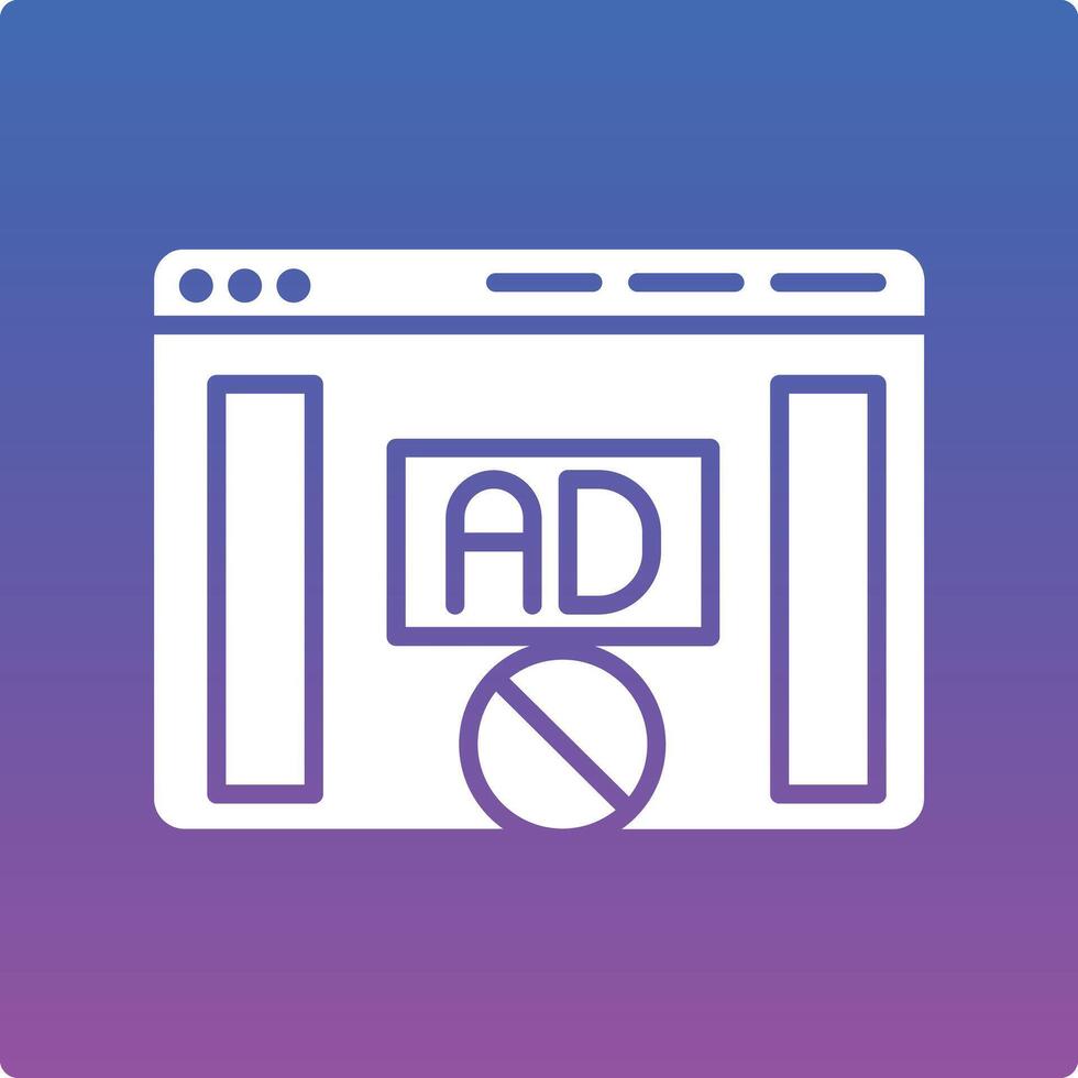 An ad on a computer screen with a sign that says ad vector
