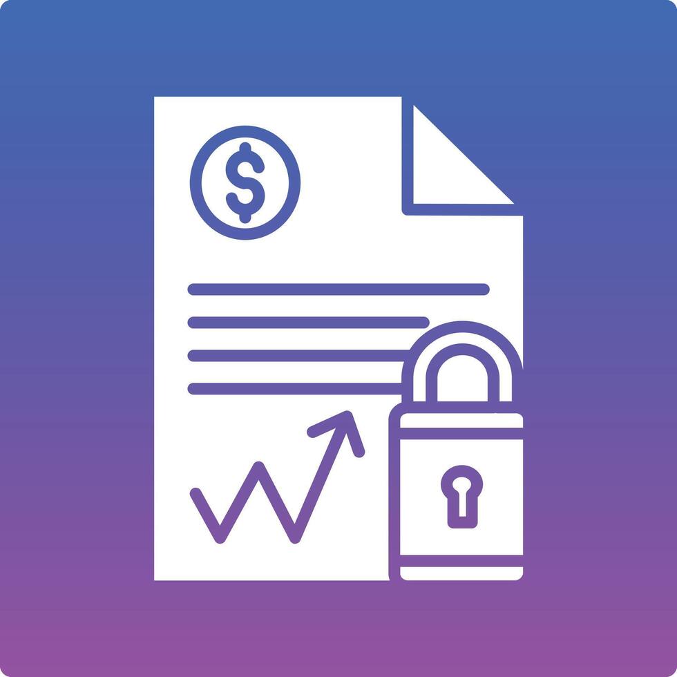 Document Security Illustration Icon vector