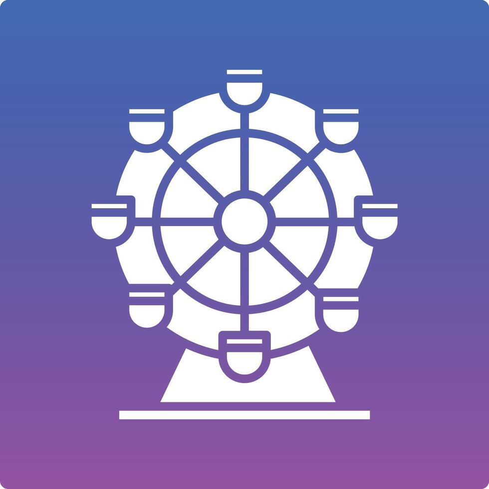 Ferris Wheel Illustration Icon vector