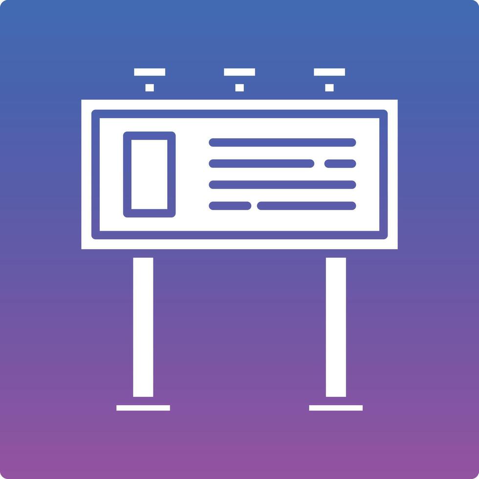 Billboard Illustration Icon vector