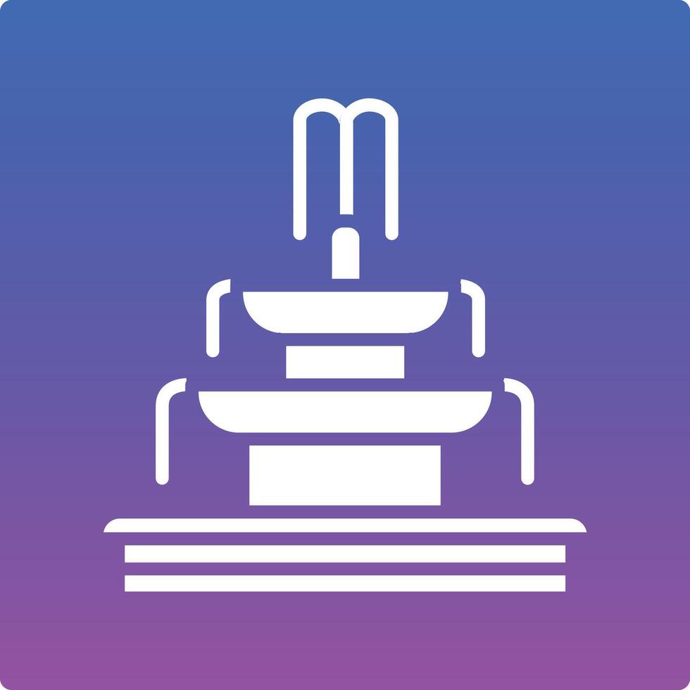 Fountain Illustration Icon vector