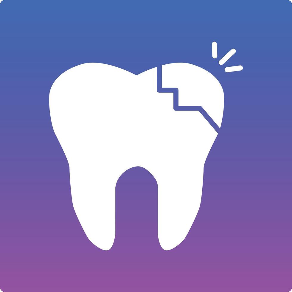 Tooth Decayed Illustration Icon vector