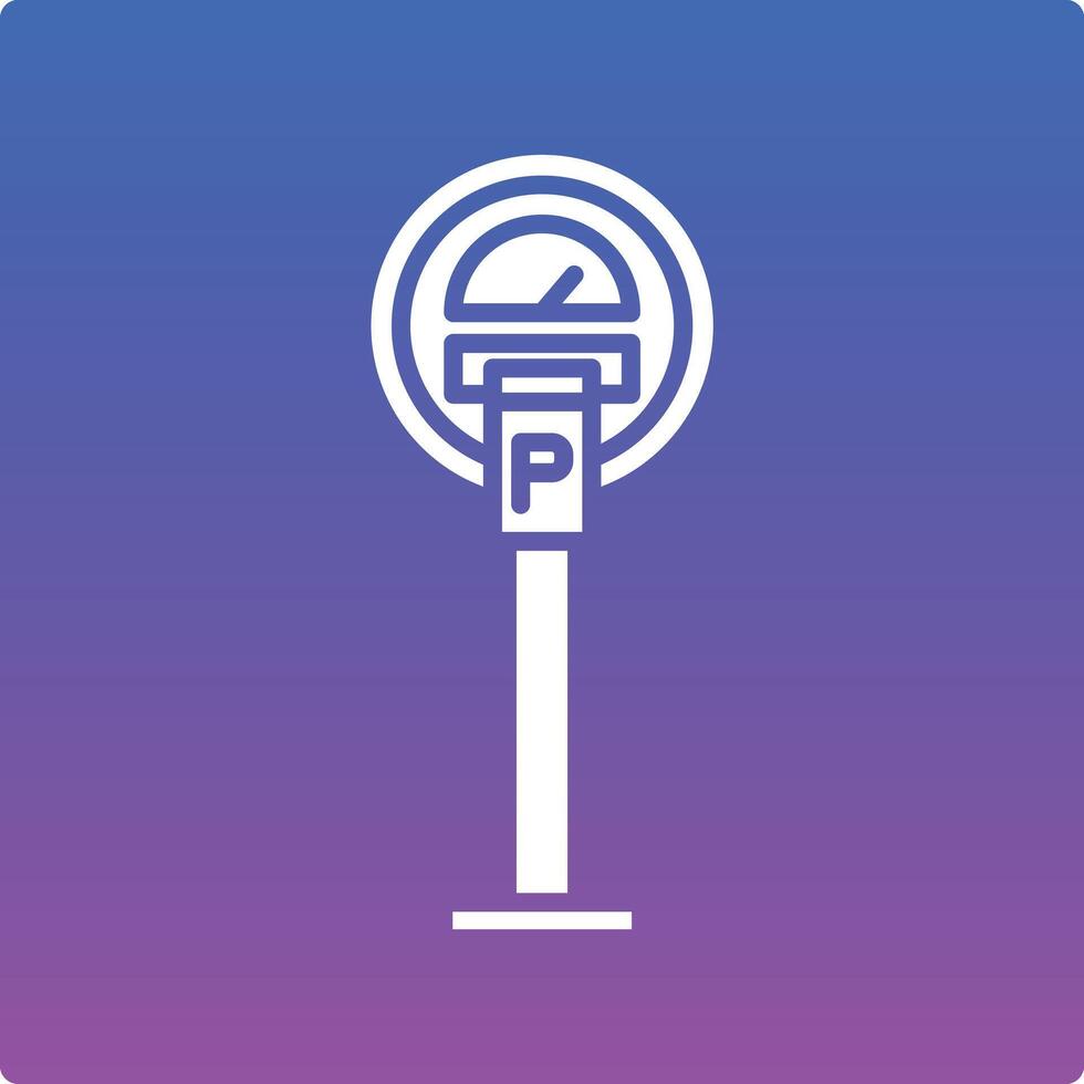 Parking Meter Illustration Icon vector