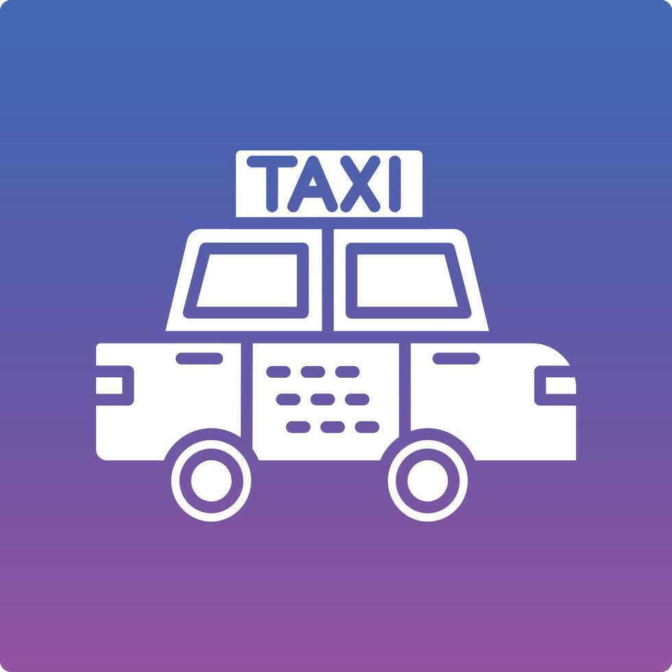 Taxi Illustration Icon vector