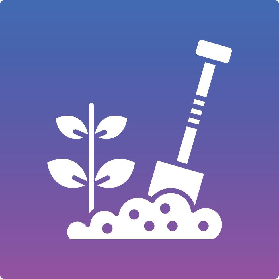 Shovel Illustration Icon vector
