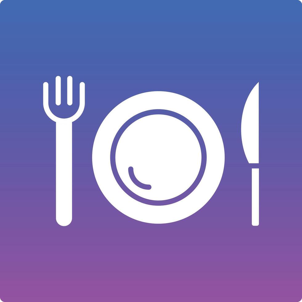 Dinner Illustration Icon vector