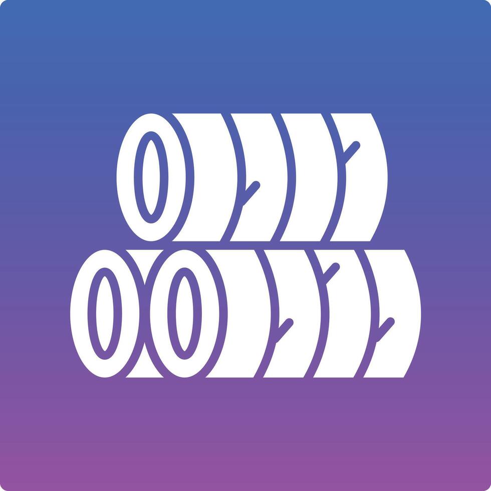 Hay Illustration Icon vector