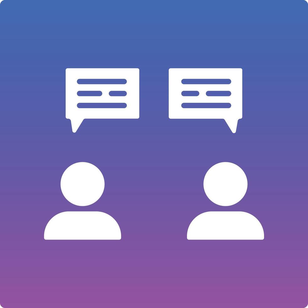 Talking Illustration Icon vector