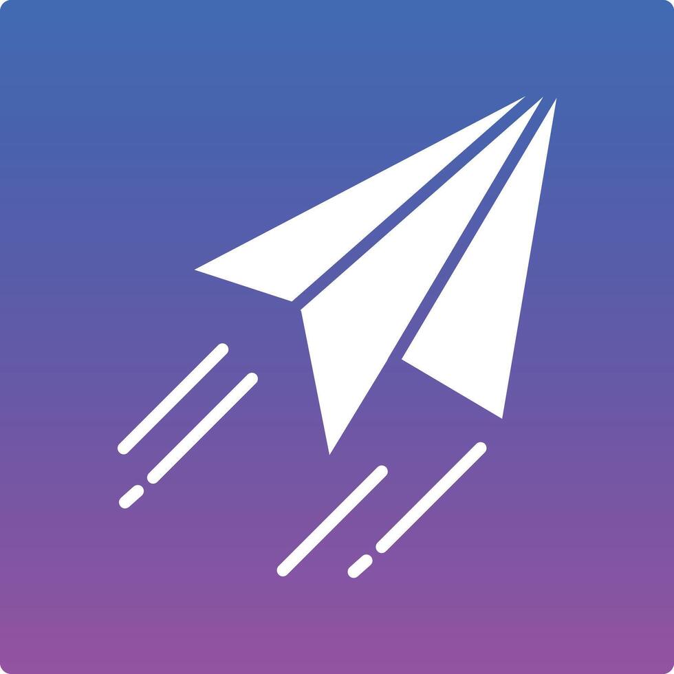 Paper Plane Illustration Icon vector
