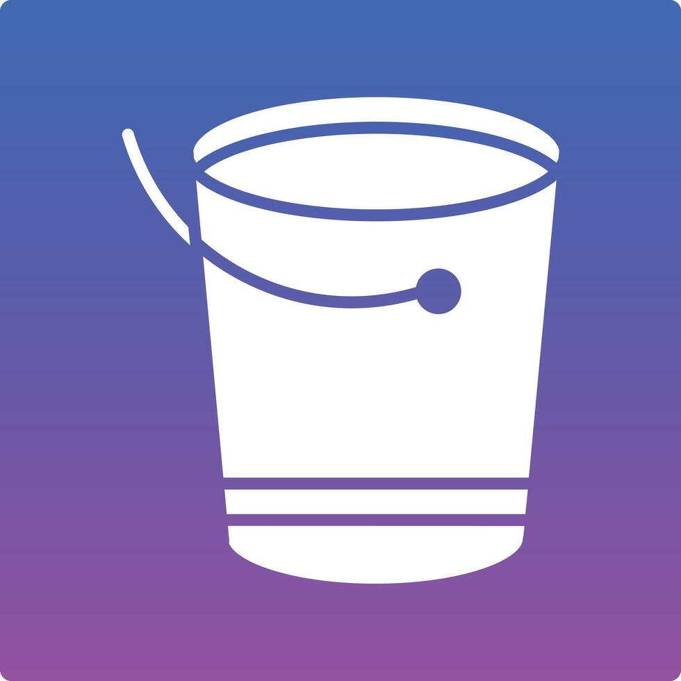 Water Bucket Illustration Icon vector
