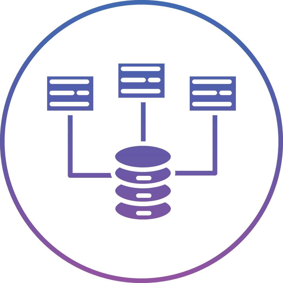 Big Data Illustration Icon vector
