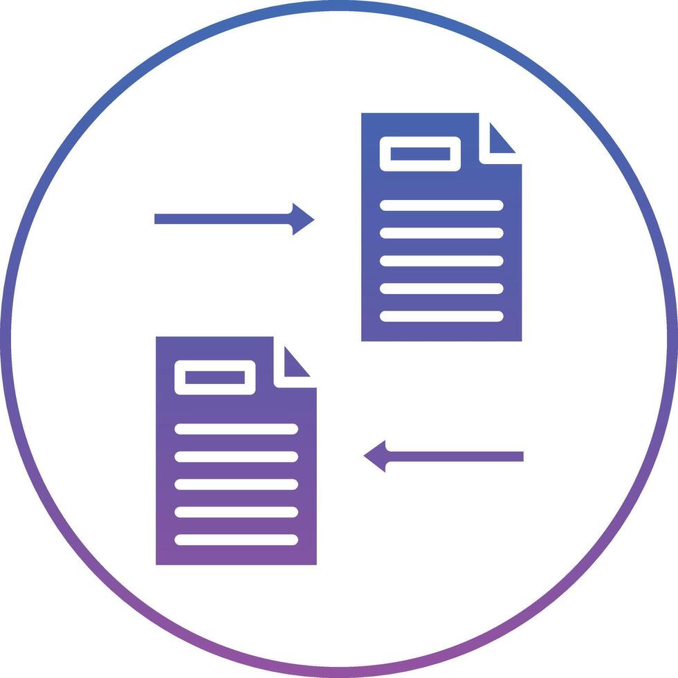 File Sharing Illustration Icon vector