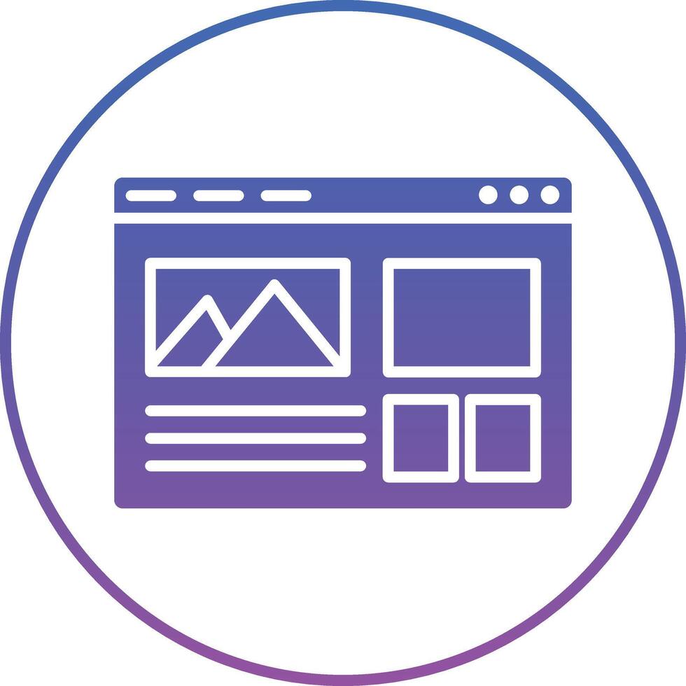 Web Layout Illustration Icon vector