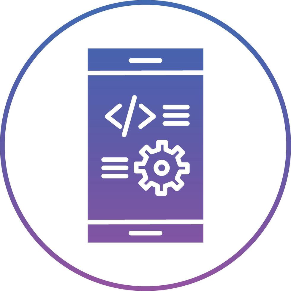 App Development Illustration Icon vector