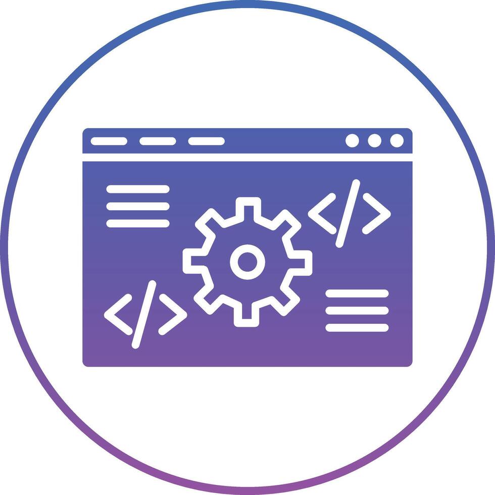 Code Settings Illustration Icon vector