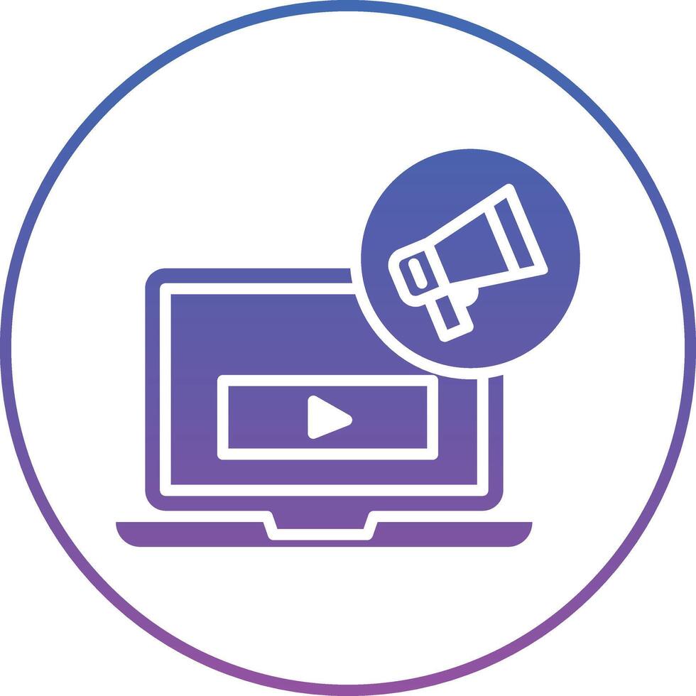 Broadcast Marketing Illustration Icon vector