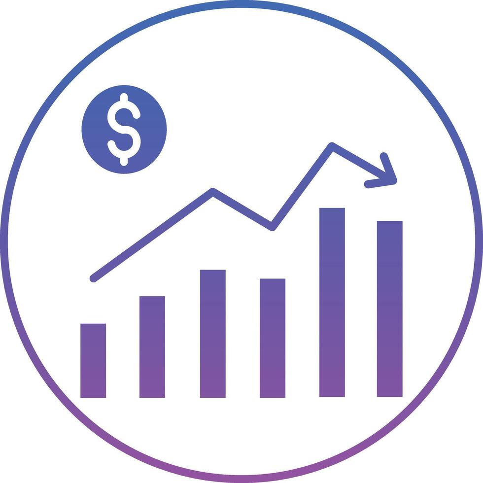 Stock Market Illustration Icon vector