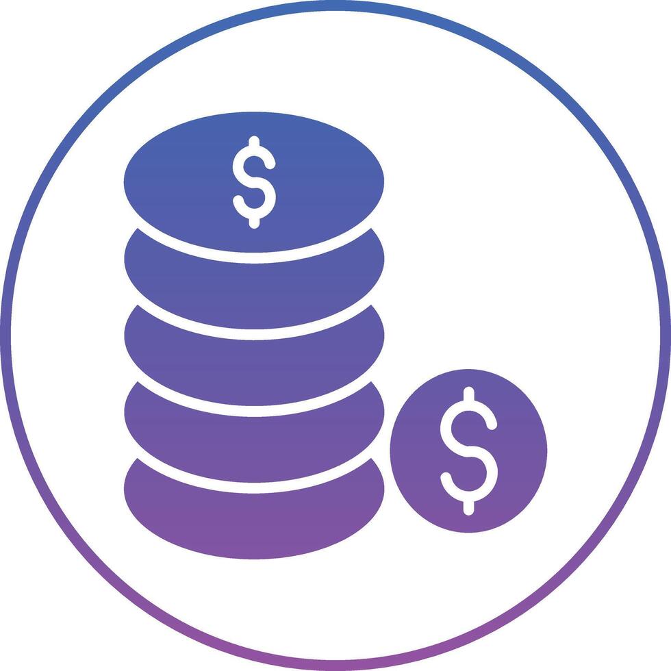 Coins Illustration Icon vector