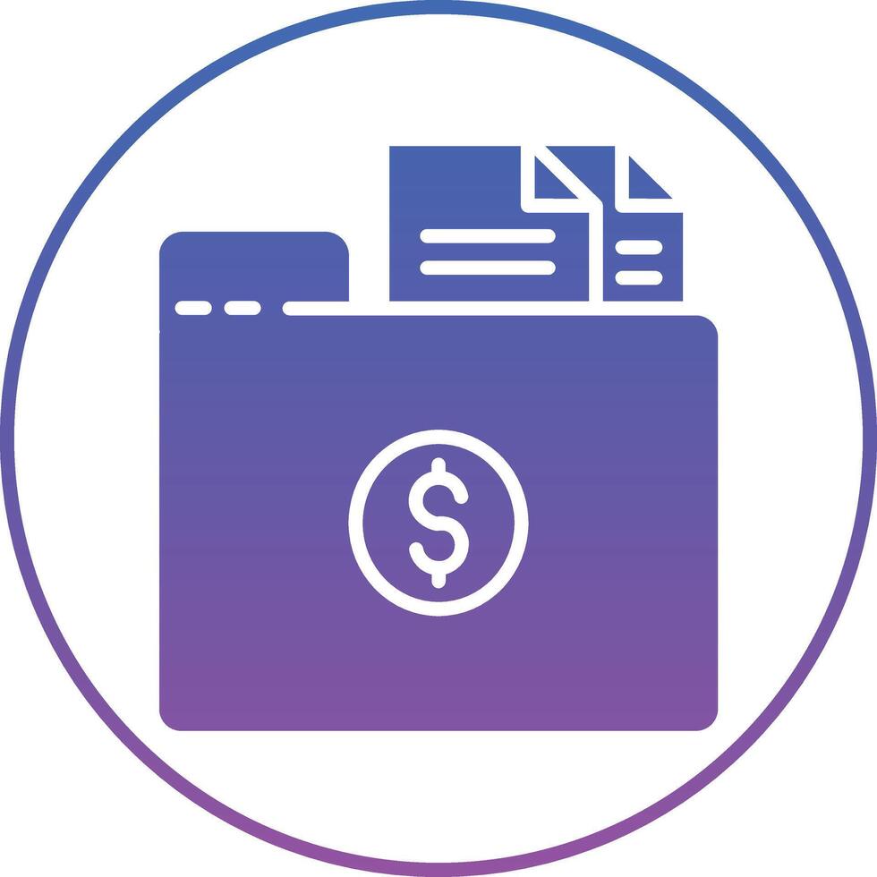 Folder with Files Illustration Icon vector