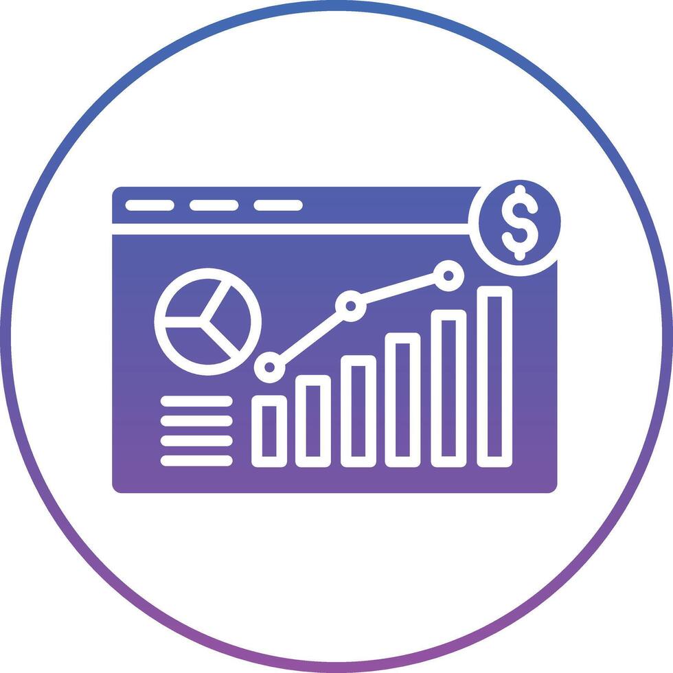 Online Statistics Illustration Icon vector