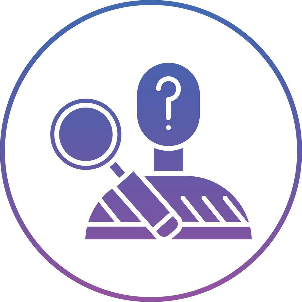 Suspect Illustration Icon vector