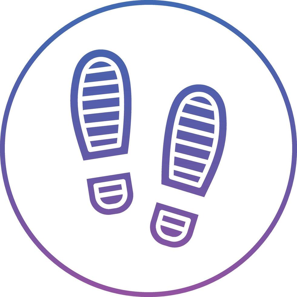 Footprint Illustration Icon vector