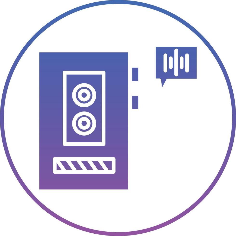 Voice Recorder Illustration Icon vector