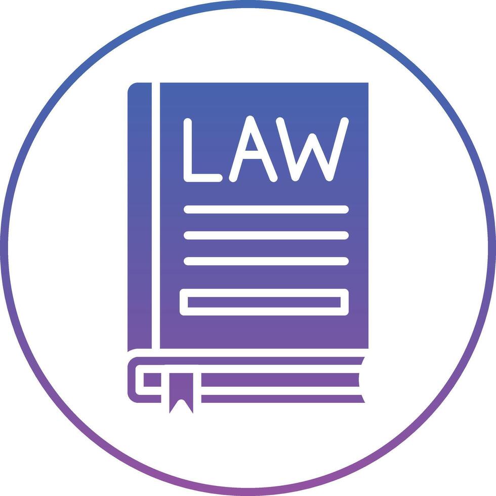 Law Book Illustration Icon vector