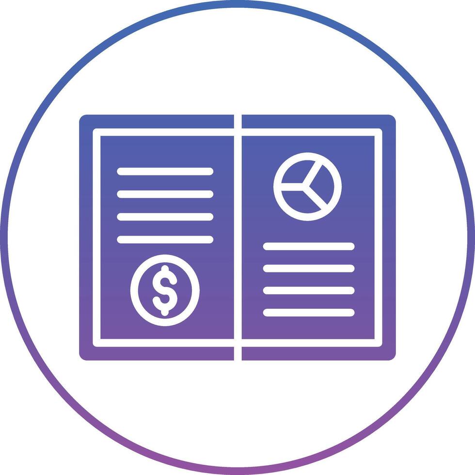 Accounting Book Illustration Icon vector