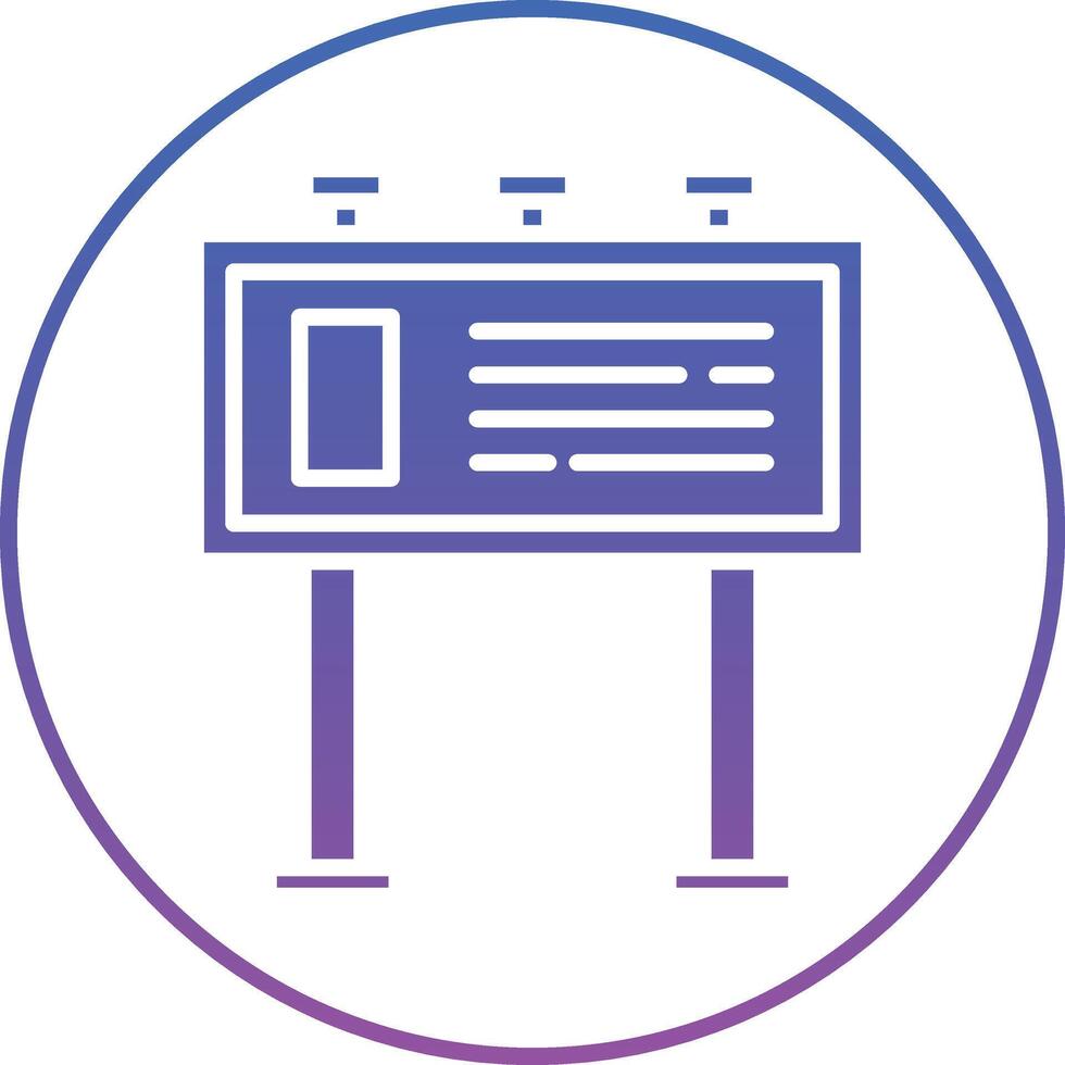 Billboard Illustration Icon vector