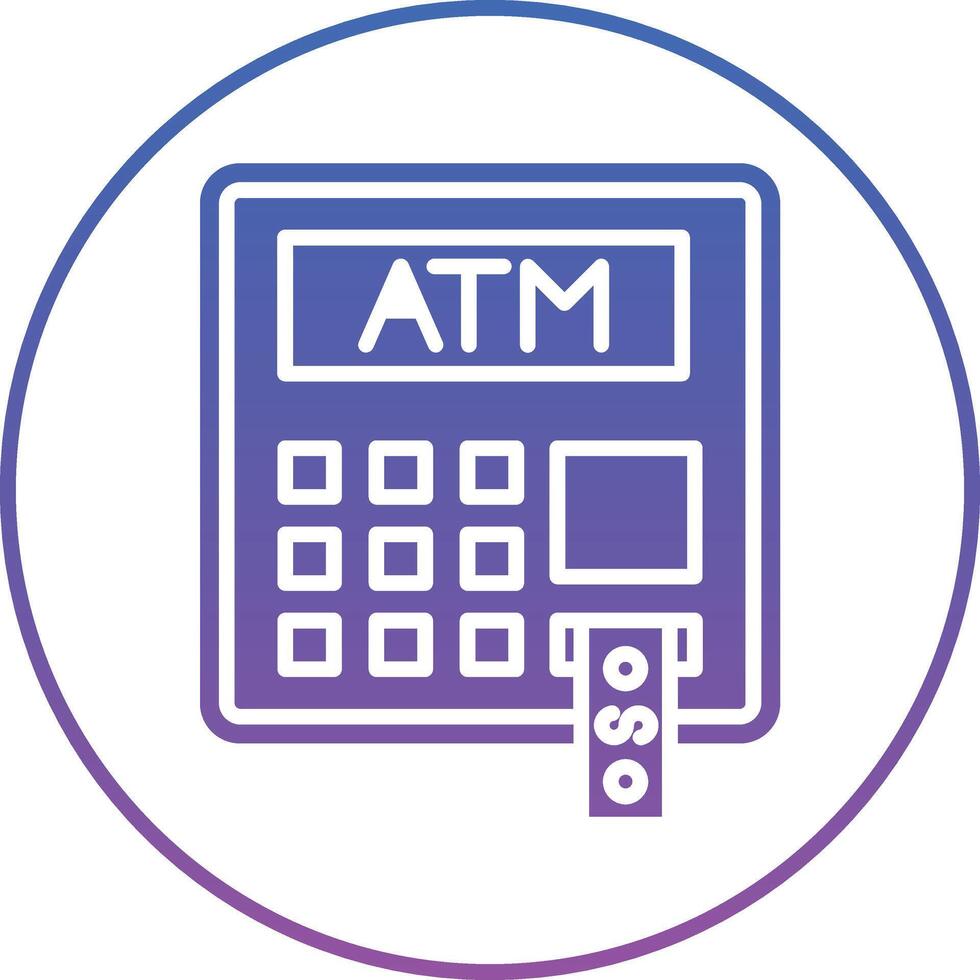 ATM Illustration Icon vector