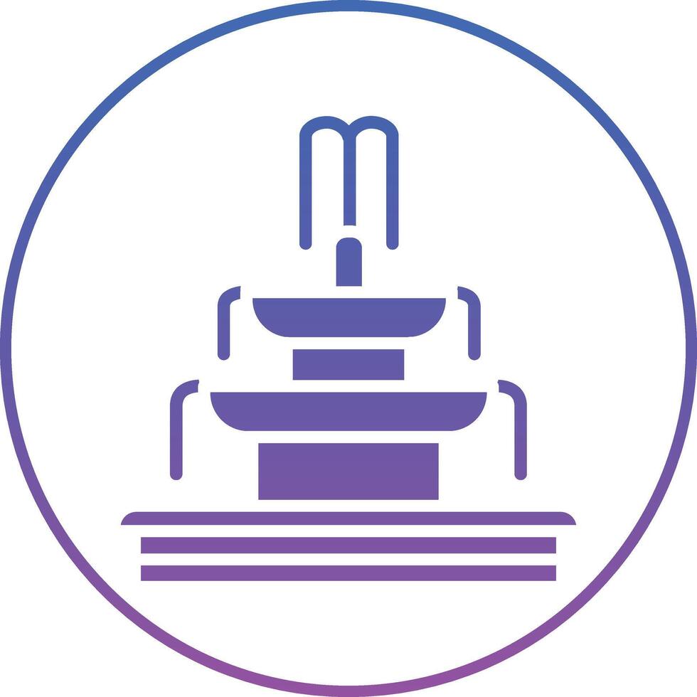 Fountain Illustration Icon vector