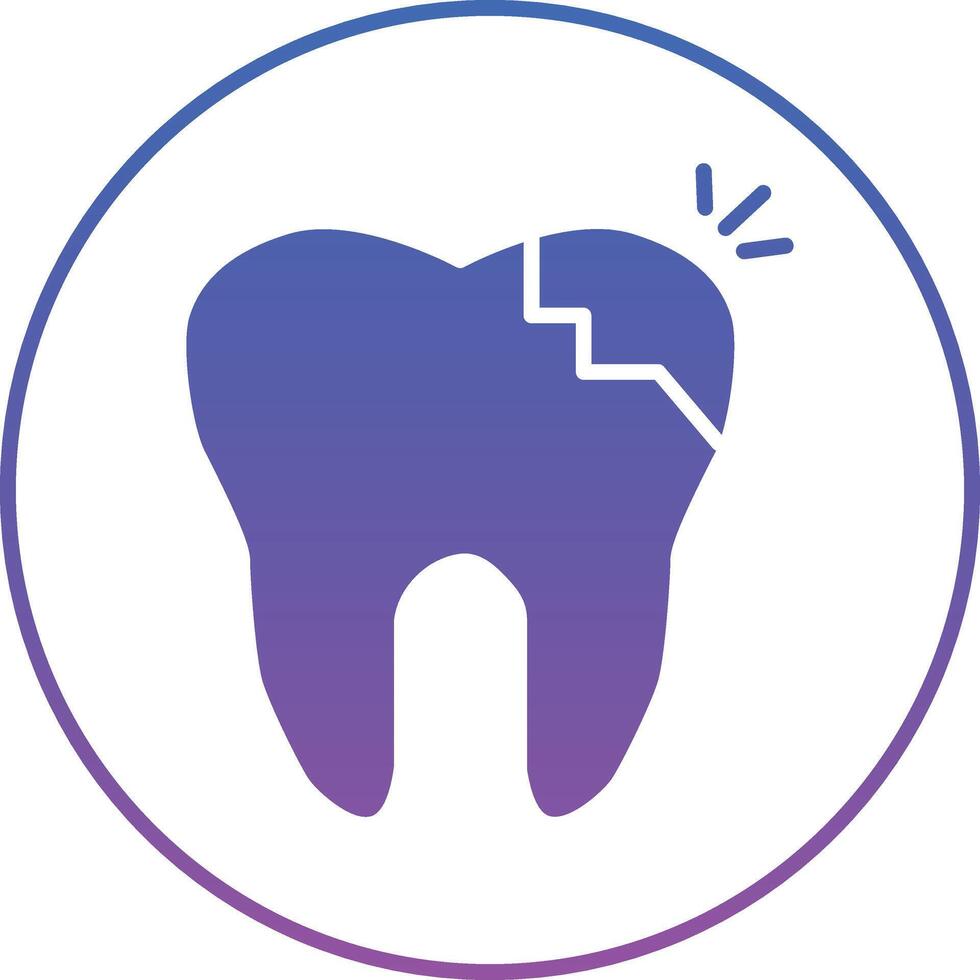 Tooth Decayed Illustration Icon vector
