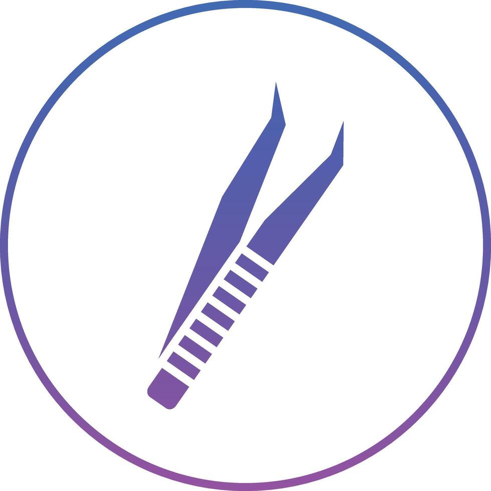 Tweezers Illustration Icon vector
