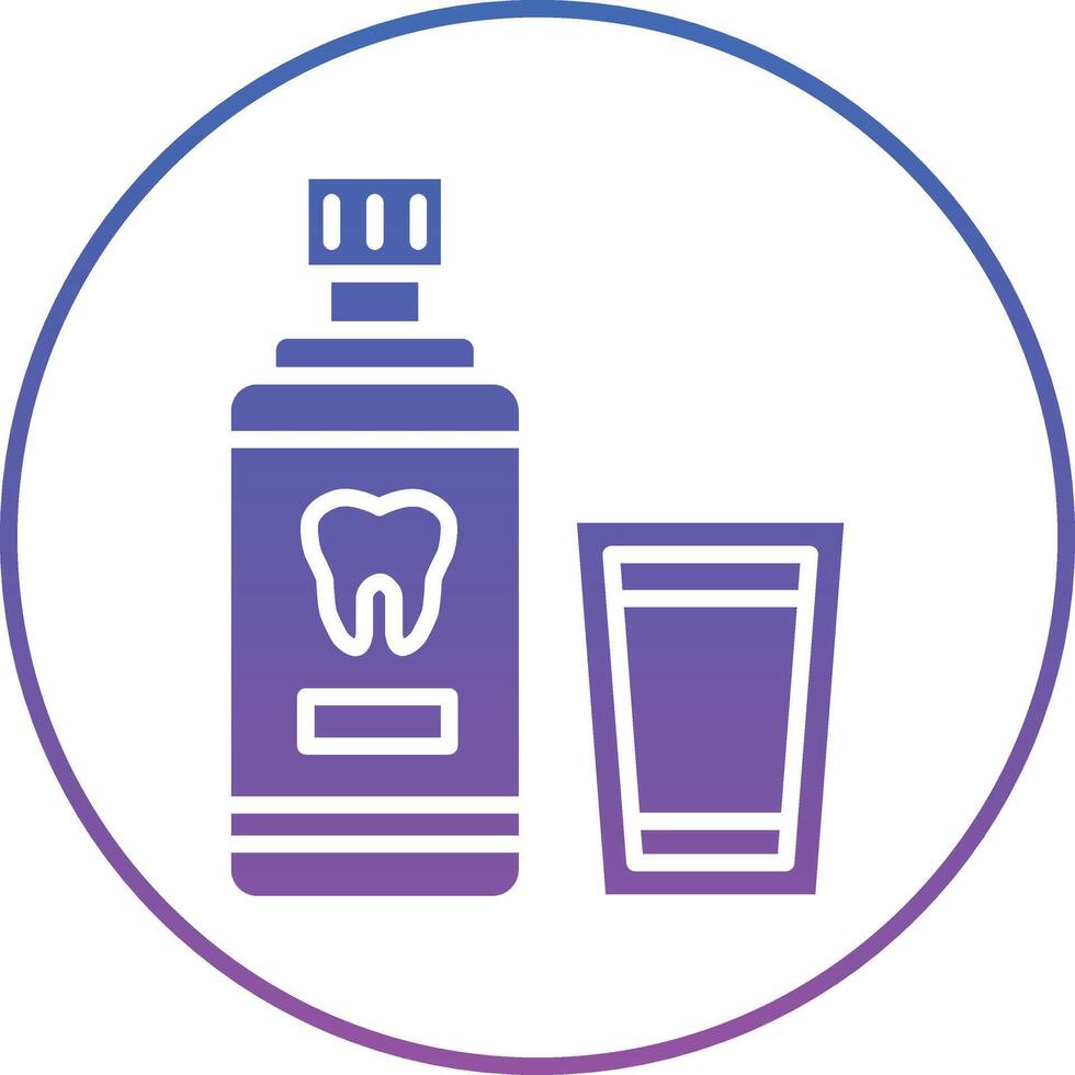 Mouthwash Illustration Icon vector