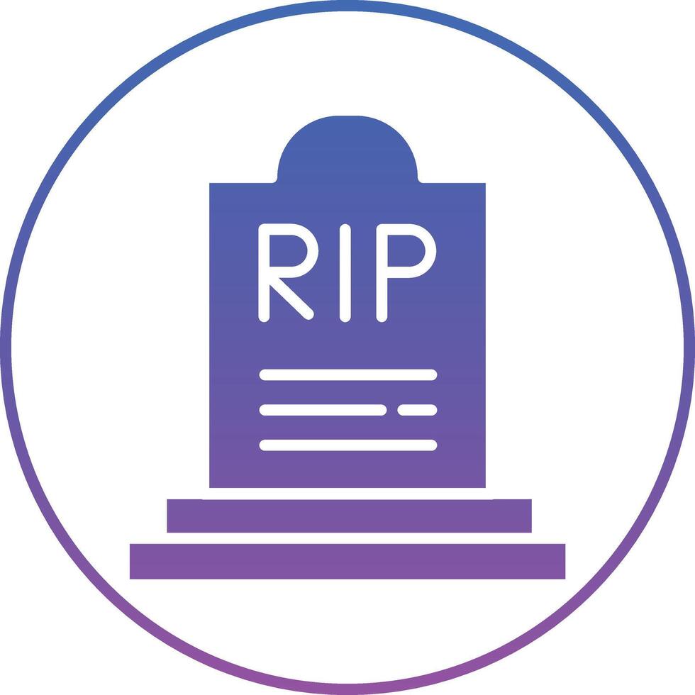 Cemetery Illustration Icon vector