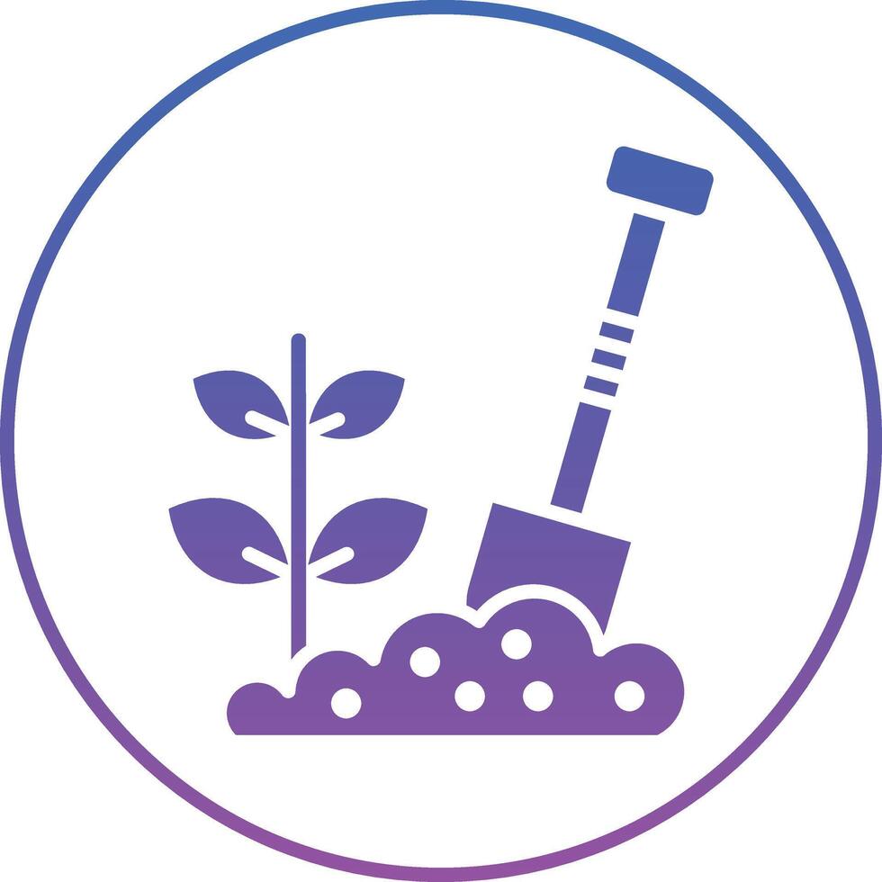 Shovel Illustration Icon vector