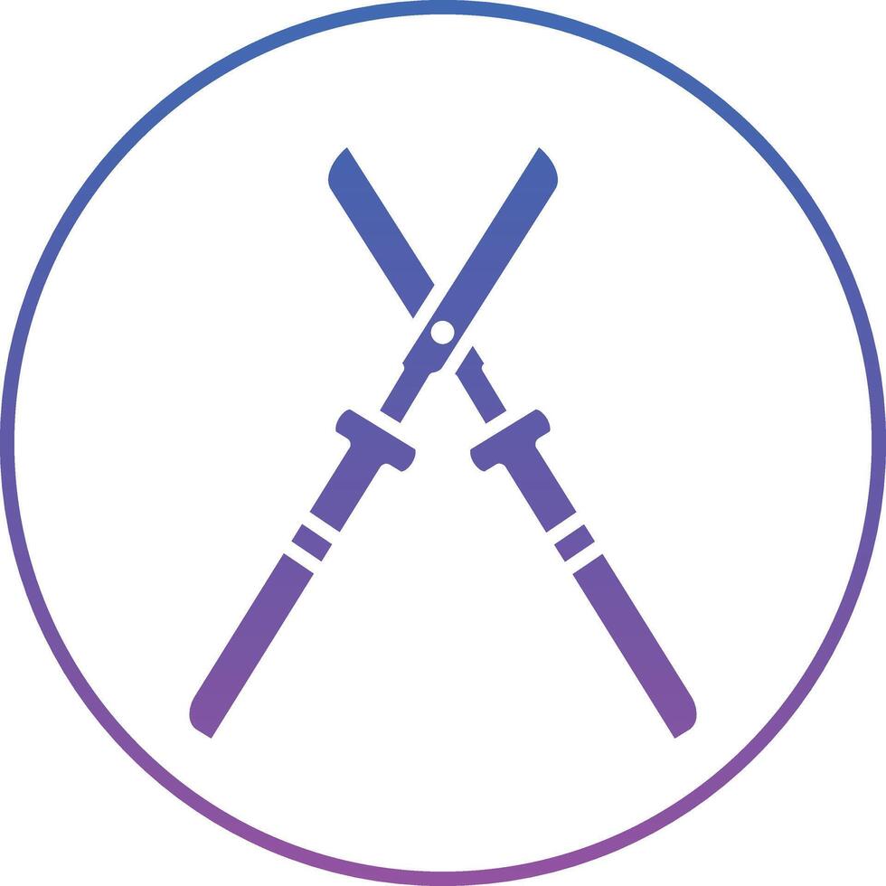Farming Scissor Illustration Icon vector