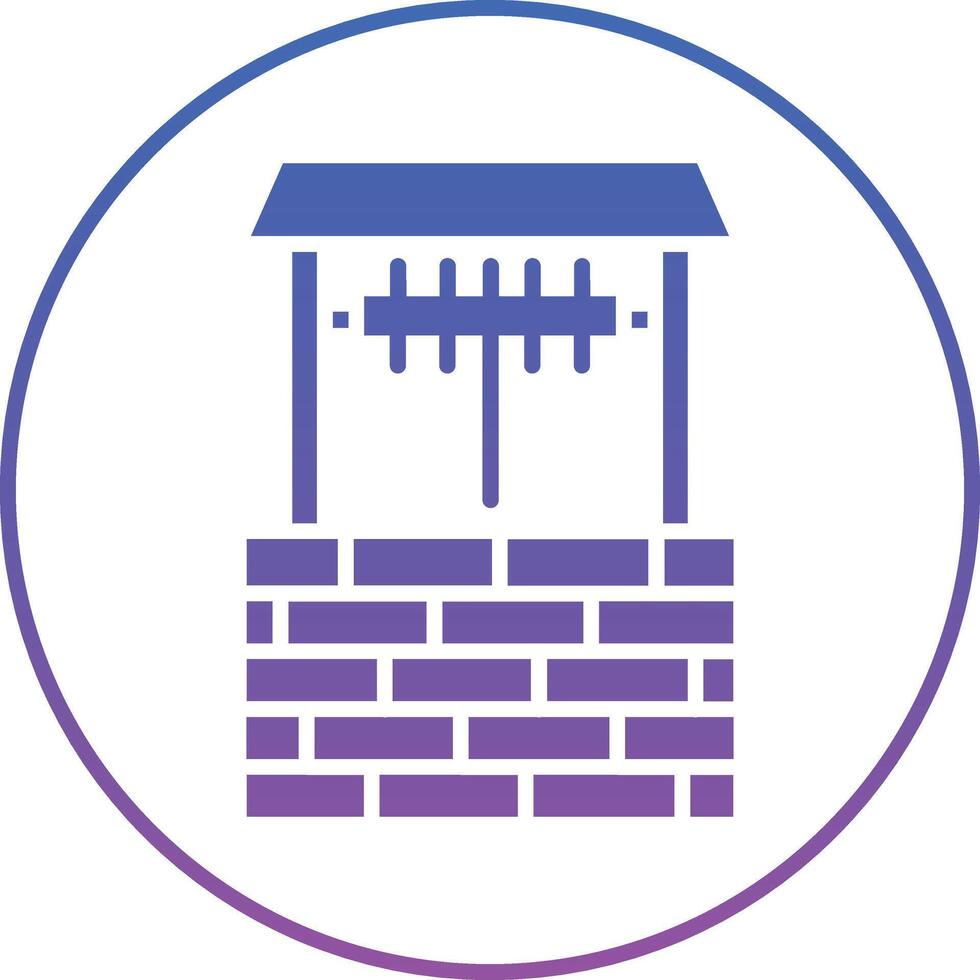 Well Illustration Icon vector