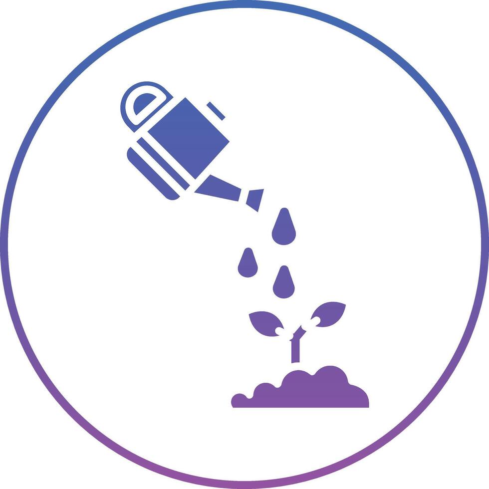 Watering Can Illustration Icon vector