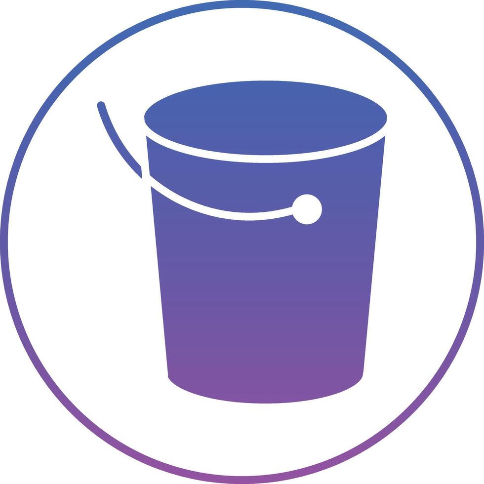 Bucket Illustration Icon vector